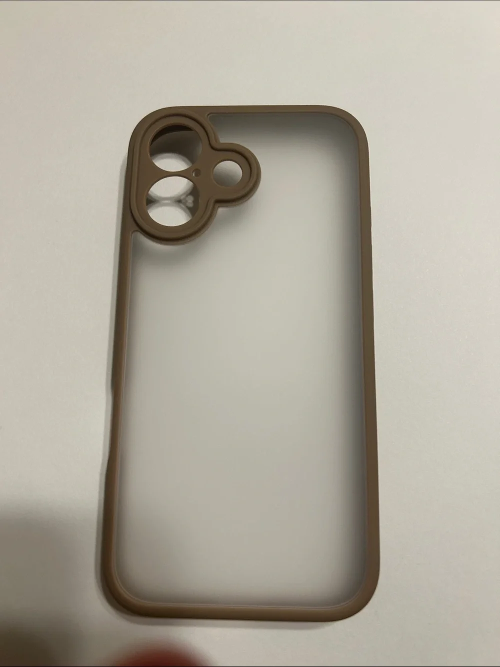 Translucent Matte Brown iPhone 16 Case with Protective Bumpers NEW